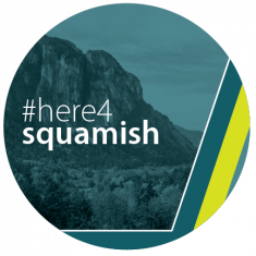  #here4squamish graphic